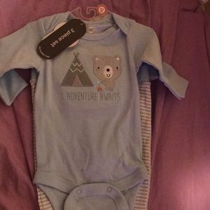 0-3 months 3 piece set includes hat wonder nation